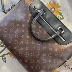 Louis Vuitton Porte-documents Jour Bag NM Macassar Monogram Canvas Brown